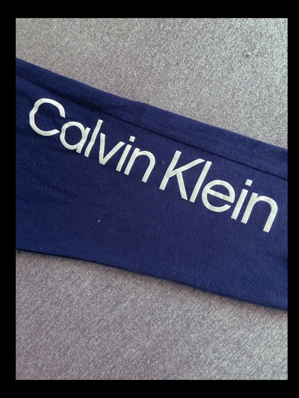 Calvin Klein - Dark Blue Logo Sweatpants - Picture 2 of 4